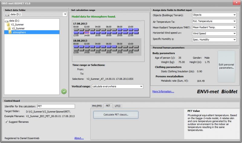  ENVI-met Biomet Interface