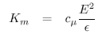 Relation of Turbulent exchange Coefficient Km to TKE and ε